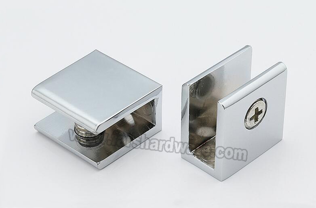 Quality Square Glass Corner Holder Bracket Shelf Support Fitting 